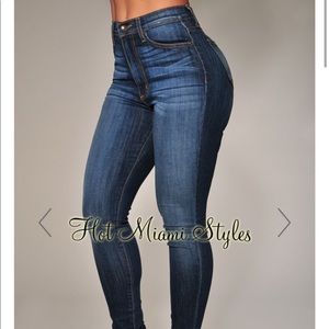 Hot Miami Styles High Waist Skinny Jeans